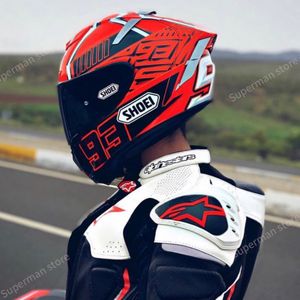 Full Face X14 93 marquez rode mier Motorhelm anti-condens vizier Man Rijden Auto motorcross racen motorhelm-NIET-ORIGINELE-helm