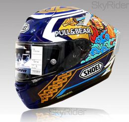 Volledig gezicht X14 MOTEGI3 Lucky Cat 2 Motorfietshelm Antifog Visor Man Riding Car Motocross Racing Motorbike HelmetnotoriginalH2884477