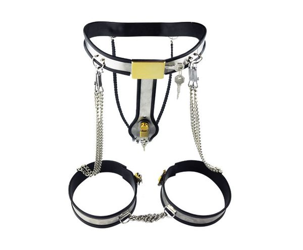 Dispositifs de chasteté Ceinture de chasteté féminine complète / Dispositif d'inhibition des cuisses Femmes Sous-vêtements Bondage CB7 # R52