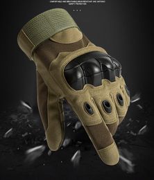 Volledige vinger Militair Hard rubberen knokkel Outdoor Sports Tactische handschoenen Training van alle vingershandschoen Antiskid voor mannen vrouwen