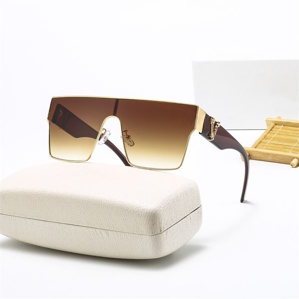 Lunettes de soleil plein cadre Hommes Femmes Designer Mode Casual Marques De Luxe Lunettes De Haute Qualité Classique Lettres D'or Animaux Lunettes De Soleil