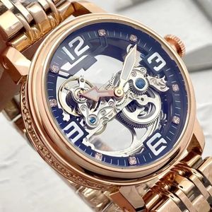 Luxe herenhorloge met volledige functie, aaa-kwaliteit, precisie, duurzaamheid, automatisch uurwerk, roestvrij stalen horloges, waterdicht, lichtgevend montre, mechanisch horloge, AAA0028.