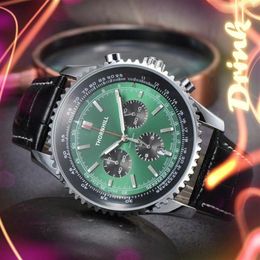 Fonction complète Chronomètre minuterie montre Mode Casual horloge Homme numéro numérique designer De Luxe Quartz Mouvement Automatique Robe Heure W220T