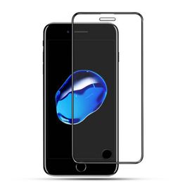 Full Lue Adhensive 9h Full Cover Tempered Glass Screen Protector Film voor iPhone 6 7 8