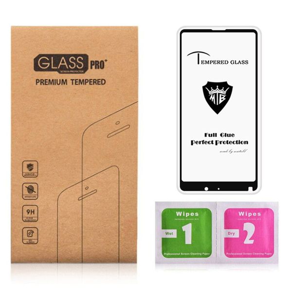 Protecteur d'écran Full Glue pour Xiaomi 6X Max2 Glue Moving Fast Explosion Proof 9H Tremped Glass