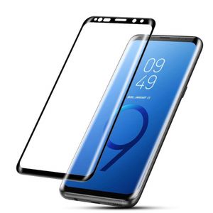 Full Lue Tempered Glass Screen Protector voor Samsung Galaxy S9 S9 + Note 9 8 S8 S8 3D-gebogen rand met doos