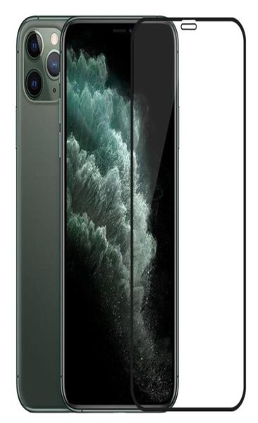 Protecteur d'écran en verre trempé à colle complète, Film 3D 9H antidéflagrant pour iPhone 14 13 12 11 Pro Max Mini XS Max XR4577455