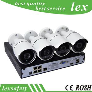 Full HD 1080 P 4 canaux caméra ip système de vidéosurveillance 2MP caméra IP extérieure, caméra de surveillance ip sans fil 4CH 1080 P POE NVR Kit de vidéosurveillance