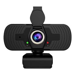 Full HD 1080P USB-webcamera met ingebouwde microfoon + deksel 360 rotatiecomputer live streaming video Confe webcam