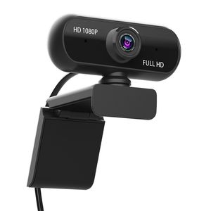 Caméra Webcam Full HD 1080P, grand angle, pilote USB, mise au point automatique, avec Microphone à Absorption sonore, ordinateur de bureau