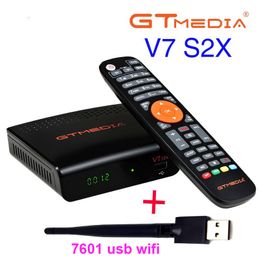 Récepteur Satellite Full HD GTMEDIA V7 S2X DVB S2, mise à niveau 1080p par GT MEDIA V7 V7S DVB S2X avec décodeur USB Wifi DVB-S2