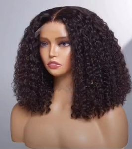 Perruque de dentelle pleine hd Afro crépus bouclés perruques de cheveux humains pour les femmes noires brésilienne humaine remy 130% 14 pouces