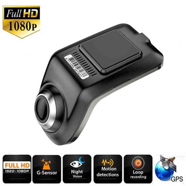 Full Hd P Mini Car Dvr Camera U Adas Car Digital Video Recorder Dash Cam para Android Multimedia Player gsensor Car Dvr J220601