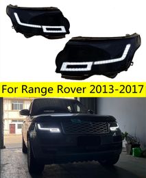 Volledige Koplampen Voor Range Rover 20 13-20 17 Hoofd Licht Led-dagrijverlichting Vervanging Hoofd Lampen