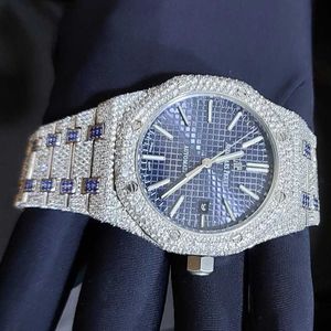 Volledig Iced Out horloge stalen behuizing automatisch Lab Diamond handgemaakte horloges voor heren Bustdown hiphop