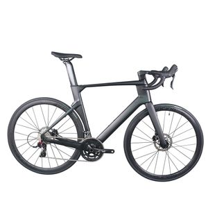 Cables internos completos TT-X40 de bicicleta de carretera de carreras de disco aerodinámico de 24 velocidades con juego de ruedas de aluminio con grupo hidráulico