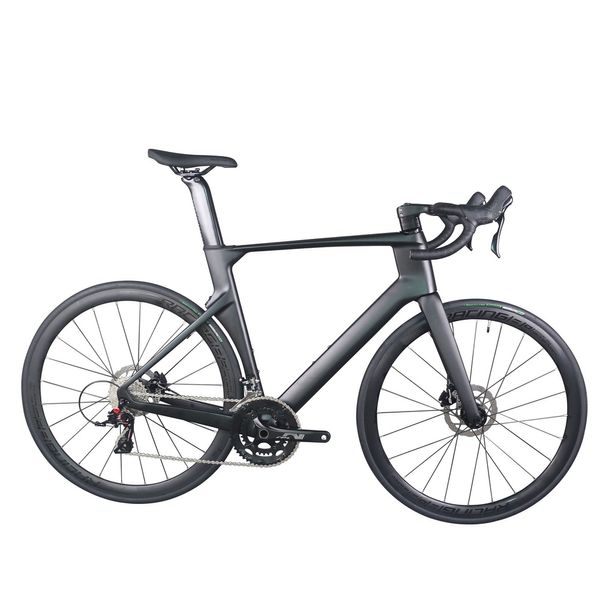 Câbles intérieurs complets vélo de route de course à disque aérodynamique 24 vitesses TT-X40 avec groupe hydraulique jeu de roues en aluminium