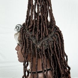 Perruque tressée synthétique en dentelle Coiffure crochet pour femmes noires 28 pouces Water Wave Lace Frontal Traiding Wig with Baby Hair