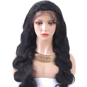Full Lace Pruik Body Wave Haar 20 inch 22 inch 24 inch voor vrouwen met baby haar Braziliaanse Virgin Hair Lace Pruiken Gratis verzending