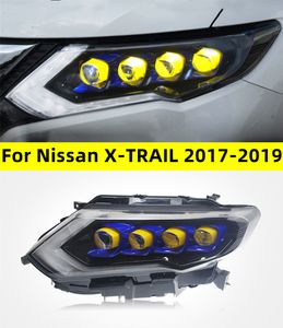 Phares en cristal LED complets pour Nissan X-TRAIL 20 17-20 19 DRL, lumière diurne, Signal dynamique, accessoires