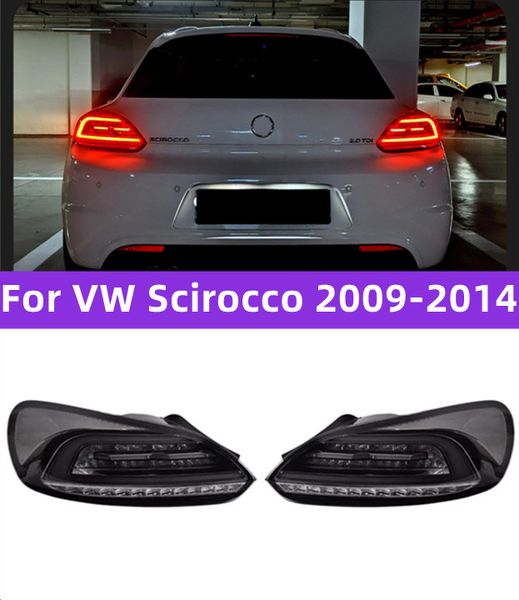 Feu arrière LED complet pour VW Scirocco, feu arrière 2009 – 2014, clignotant séquentiel, feux de stop arrière, surbrillance inversée