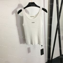 Letters Dames T-shirt Designer Knit Tank Tops Sexy Sling Knits Tops