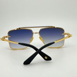 Plein Hommes Hommes Femmes Femmes Designer SIX Rétro pour Femmes Carré pour Style Lunettes de Soleil Anti-ultraviolets Classique et M Été Plaque Lunettes de Soleil Cadre Mode