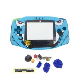 Volledige nieuwe GBA -vervangende behuizing Shell voor Gameboy Advance Shells met Geleidend rubberen kussenknoppen Kit voor GBA IPS Gaming Case