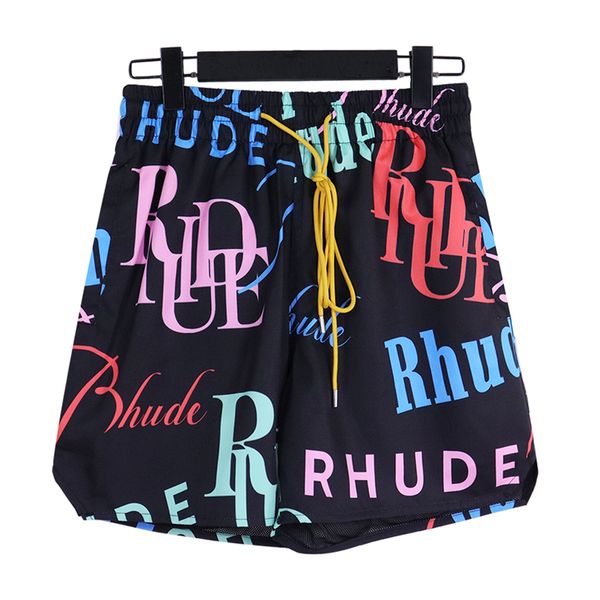 Full Print Shorts Hommes Femmes 1 Jogger de qualité à l'intérieur des shorts de plage en maille avec cordon de serrage