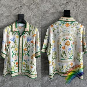 Bloemenoverhemd met volledige bedrukking Heren Dames 1 Kwaliteit Hawaii Beach Summer Style Silk Shirts