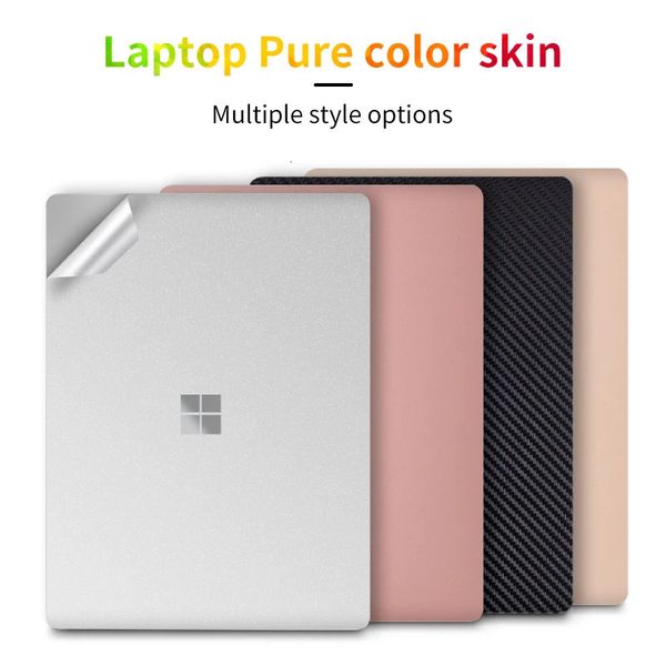 Peaux de protection complètes pour Surface go2 3 ordinateur portable 3/4/5 13.5 15 pouces autocollant en vinyle pour livre 2 13.5 15 couleur unie simplicité 240104