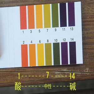 Volledig bereik 1-14 Litmus testpapier Strip Testerindicator PH Partable 80 Strips Papers meters Analyzers253c