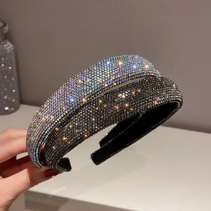 Bandeau complet en strass, bandeau de tempérament Flash, accessoires pour cheveux de personnalité simple, 240119