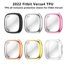 Étui de Protection plein écran pour Fitbit Versa 4, pare-chocs, Ultra-mince, souple, anti-rayures, housse de Protection pour montre intelligente