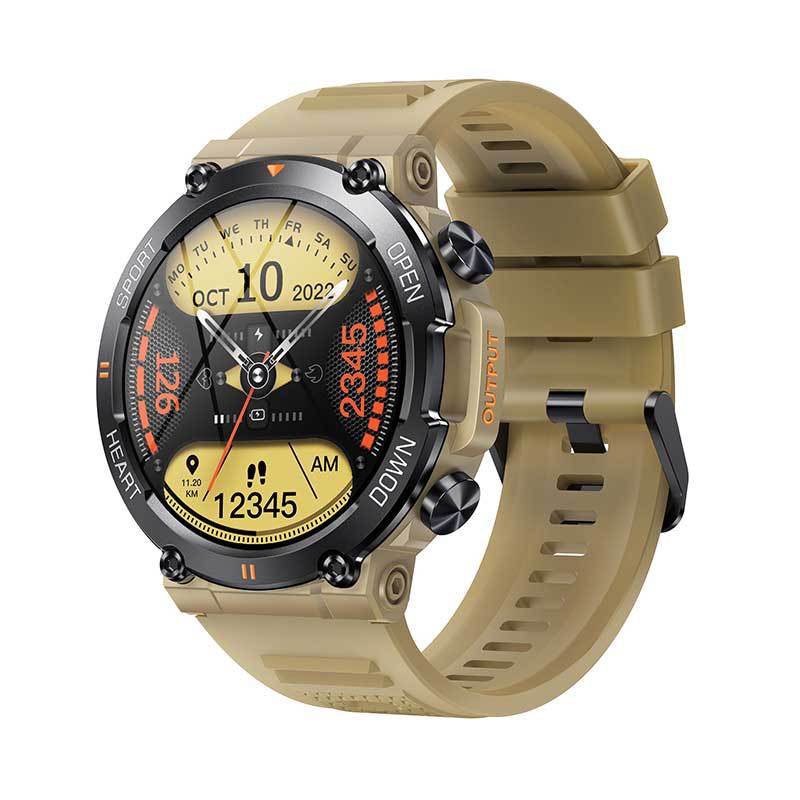 Helskärm Smart Watches K56Pro BT Ringer 1,39 tums skärmpulsspårare Fitness Armband