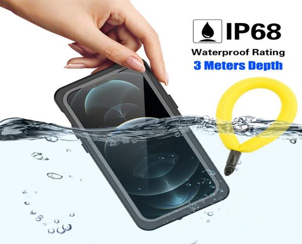 Funda subacuática IP68 completamente sellada para Apple iPhone 13 12 Pro Max Mini 11 XS Max XR 6 7 8 Plus 5 SE cubierta impermeable para natación y buceo 9512209