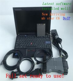Conjunto completo de herramientas de diagnóstico MB Star sd c6 Xentry DOIP con ordenador portátil D630, 360GB SSD, multiplexor de diagnóstico, el último Software car5991404