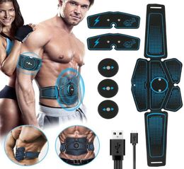 Set Full EMS Wireless Muscle Stimulator Entrenador Smart Fitness Entrenamiento abdominal Máquina de entrenador de cadera Estimulador de músculo eléctrico2688790380