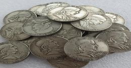Volledige set van 19481963PSD 37PCS Franklin Craft Half Dollar Silvertate Copy Coin Brass Ornamenten Home Decoratie Accessories8728527