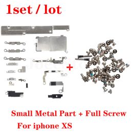 Volledige ingestelde kleine metalen binnenste houderaccessoires voor iPhone X XS XR 11 Pro Max 6 6s 7 8 Plus beugelschildplaat met volle schroeven