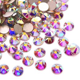 Strass pour ongles en cristal, tailles complètes, excellente qualité, dos plat, Non correcteurs, Style 2088, 16 facettes coupées, Y3623