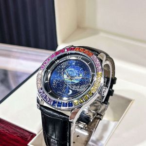 Full Sky Star Rainbow volautomatische nachtgloed waterdicht mechanisch heren high-end mode licht luxe horloge