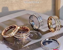 Full Sky Star Ring Weibliche Minderheit Design Paar Paar Ring Voller Diamant Titan Stahl Ring Weibliche Ins Mode Kalten Wind Essen Ring