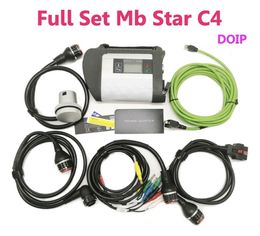 Programador WiFi multiplexor completo MB Star C4 Doip para Mercedes Be Herramienta de diagnóstico para camiones para automóviles 12V 24V