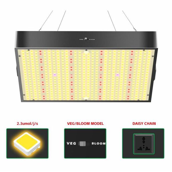 Luz de cultivo de espectro completo 1000W 1500W 576PCS Luz de cultivo LED de alto PPFD con modos de floración vegetal para tienda de cultivo de invernadero Iluminación interior 261o