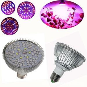 Volledige spectrum LED Grow Light E27 30 W 50W 80W LED-groeilamp voor bloemplant Hydrocultuur Systeem Aquarium LED-verlichting