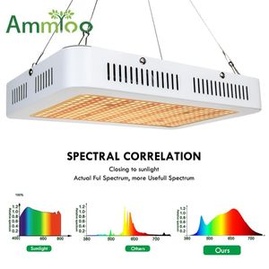 Volledige spectrum LED Grow Light Phyto Lamp Rood / Blauw / UV / IR-chip 350LEDS DIDE 500W Tent / Box Indoor Plant Bloem Groei Lichten