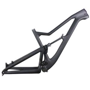 Volledige ophanging enduro MTB frame FM830 29er 148x12mm BB92 Pers-in koolstofvezel 2.4 vork reizen 170 mm