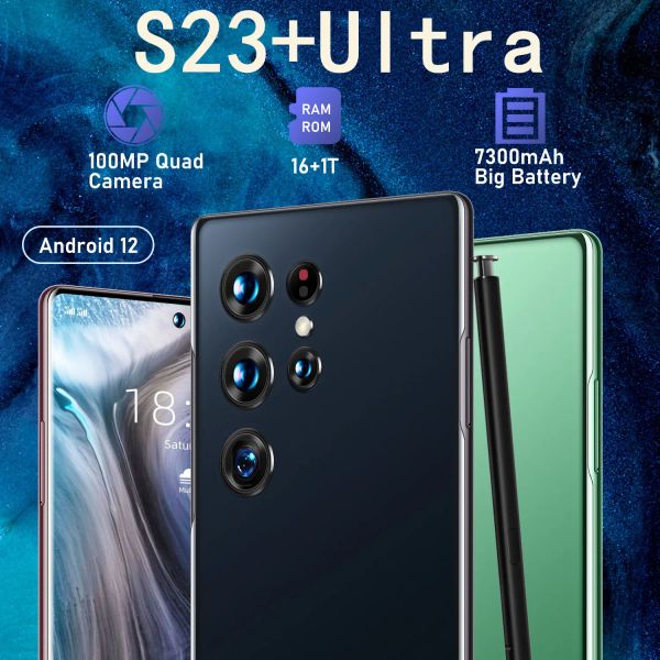 Teléfono móvil S23 Ultra 5G, teléfono móvil completamente táctil, Original, desbloqueado, Octa Core, teléfono inteligente, Puff