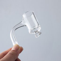 Clous de banger d'Enail de quartz de fumée de bord biseauté de soudure complète avec l'agrafe de retenue en métal pour les bangs en verre